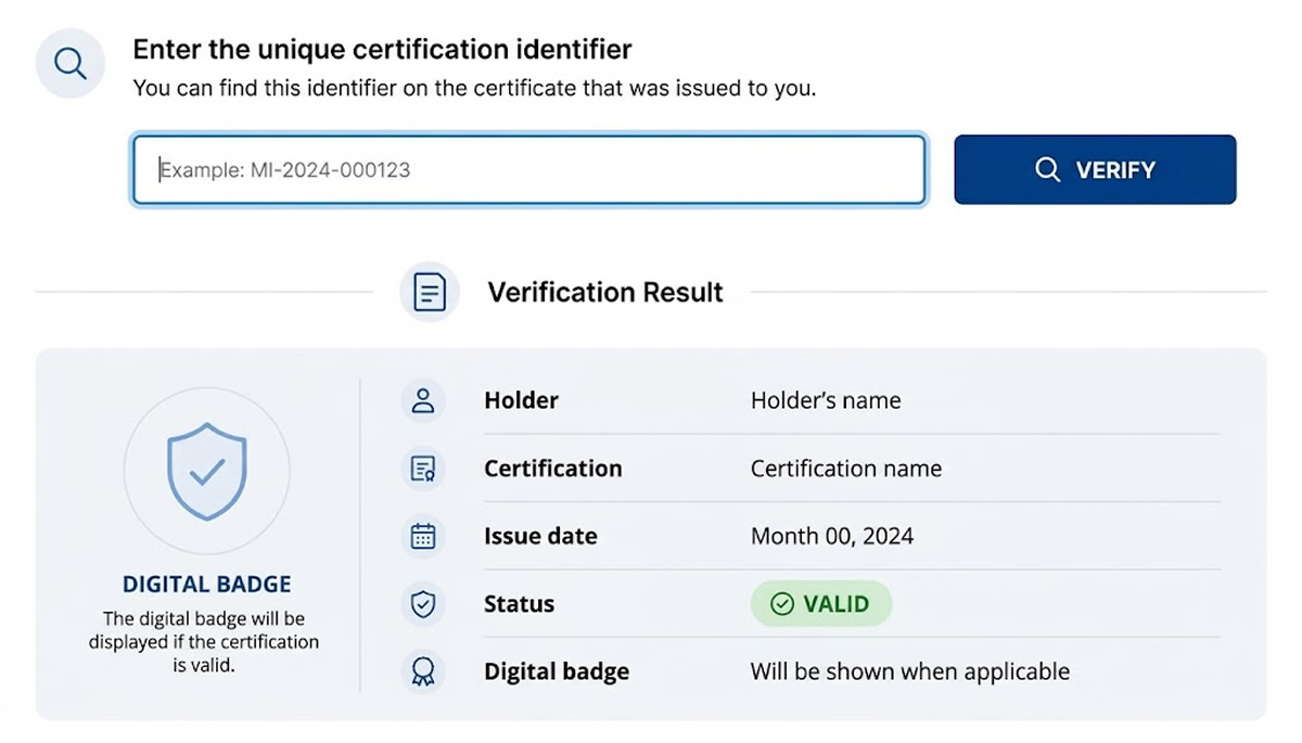 Verificar Certificación